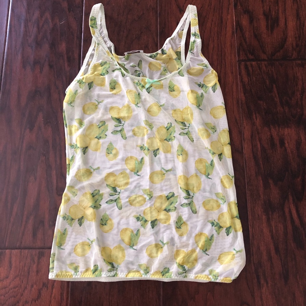 Dolce & Gabbana Intimo Lemon Mesh Night Top